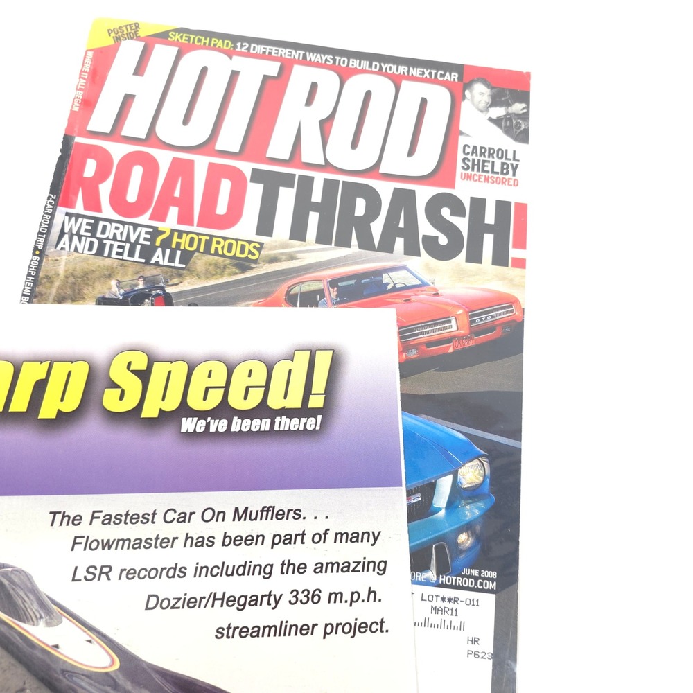 Flowmaster Print Ad 2008 Warp Speed Dozier Hegarty LSR Dragster Mopar PPG Racing - Picture 6 of 6